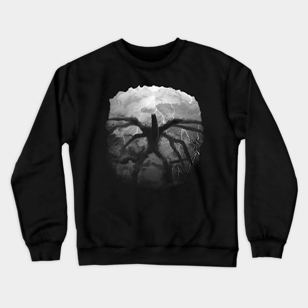 The Mind Flayer V2 - White Crewneck Sweatshirt by HappyLlama